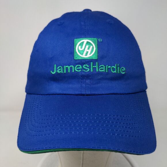 James Hardie Lowe's Strapback Hat Blue One Size Adjustable Embroidered Cotton - Picture 2 of 8